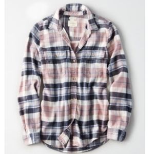 AE Outfitters Supersoft Flannel Shirt Jacket